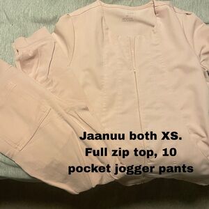 Jaanuu Women's Blush Jogger Pants and top